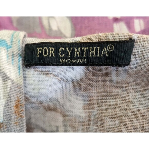 For Cynthia Woman 1X / 2X Purple Tie Dye Linen Blend Hooded Beach Coverup - Picture 6 of 8
